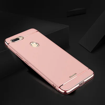 Роскошный защитный чехол с покрытием для Xiaomi Redmi 6 Pro 6A 5 Plus 5A чехол бампер для Redmi Note 7 6 Pro Чехол - Цвет: Rose gold