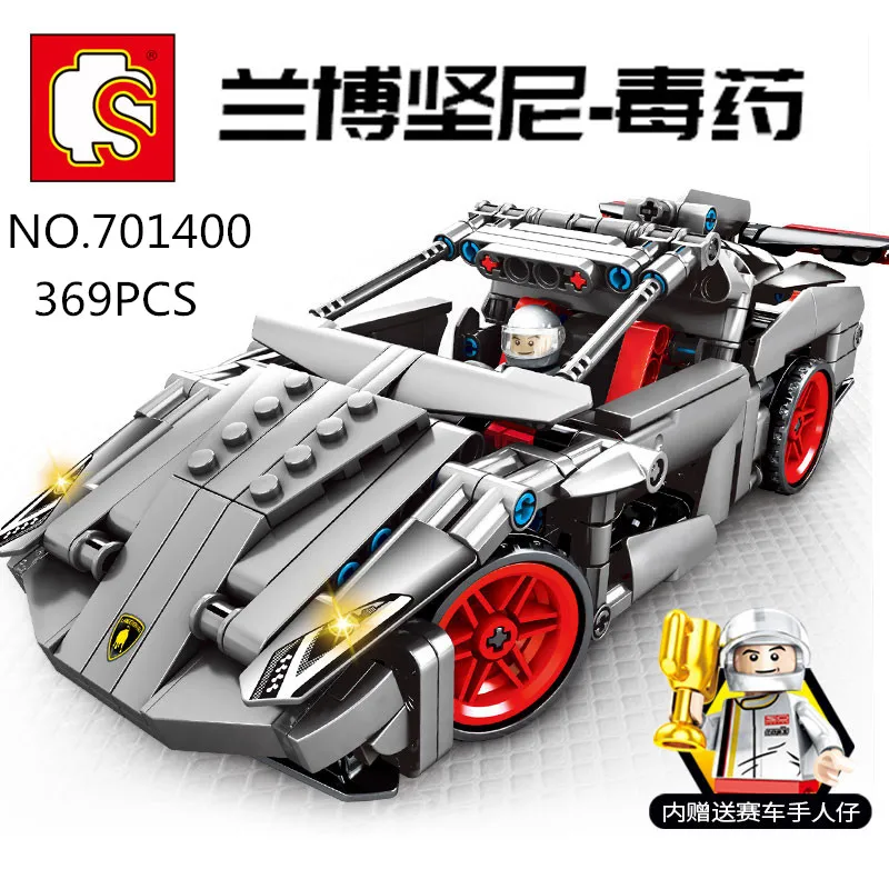 S701400/701401 Творческий MOC дизайн серии флэш-гоночный автомобиль Набор Обучающие строительные блоки кирпичи игрушки Детский подарок