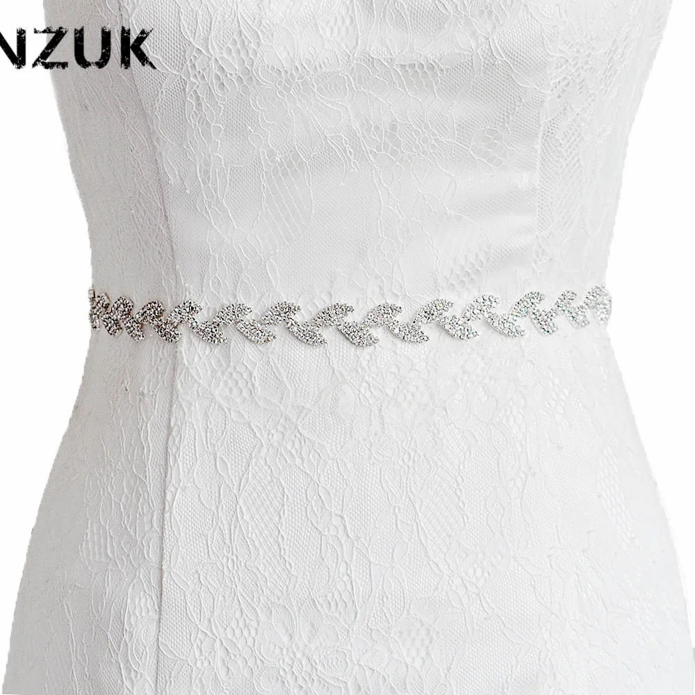 S198 S Wedding Belt Bridal Belt Rhinestone Bridal Sash Evening Dress