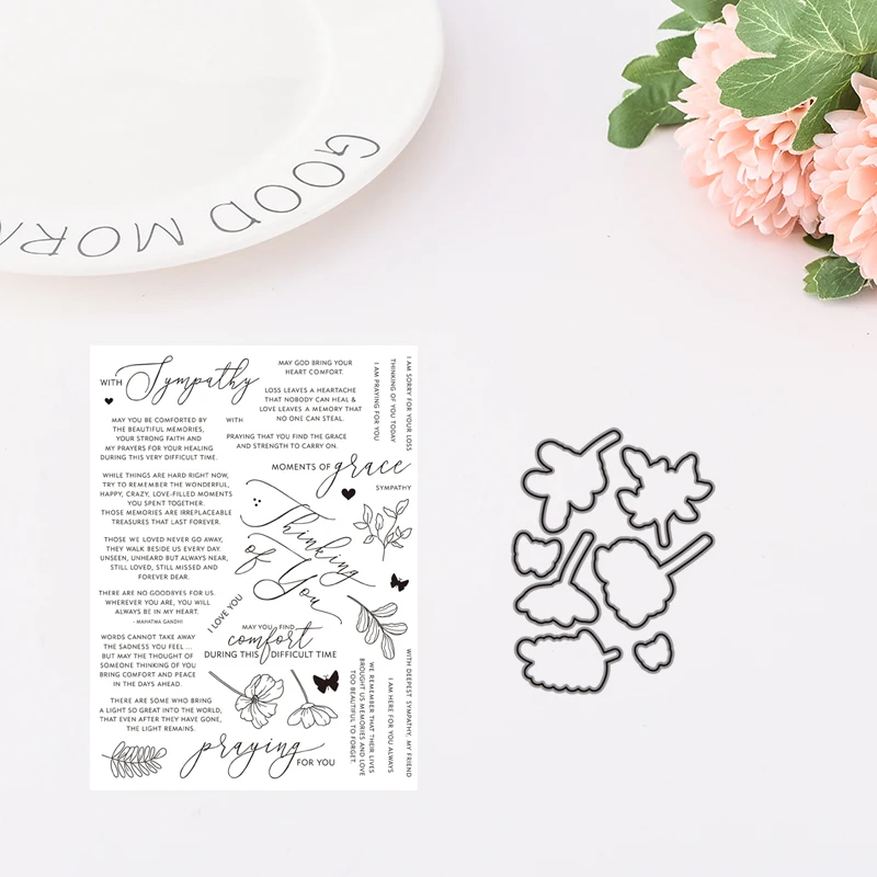 

MOMENTS OF GRACE Metal Cutting Dies and stamps Card Stencil Paper Craft Embossing Folder Decorative