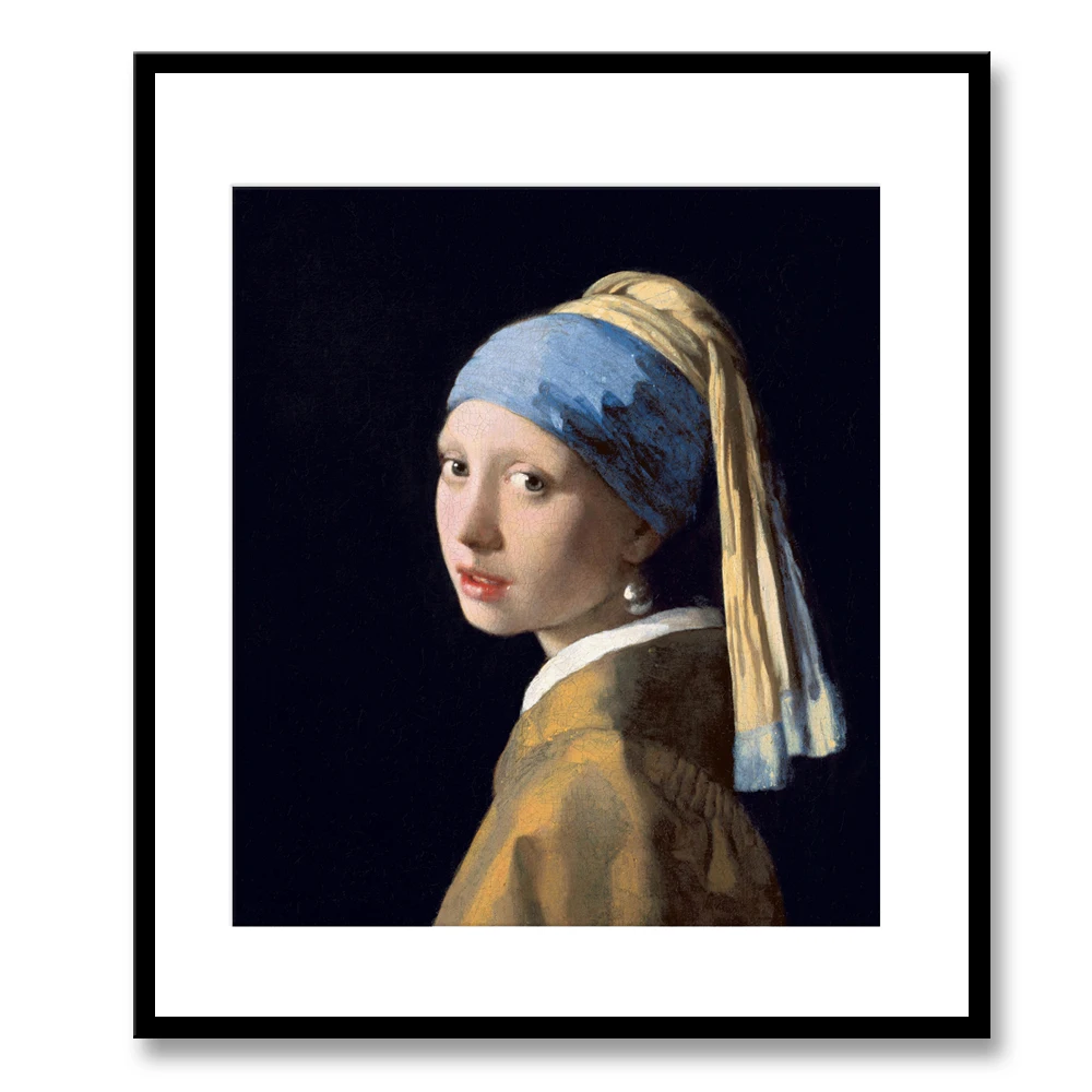 

Canvas Art Print Girl With Pearl Earing by Johannes Vermeer World Famous Painting Modern Home Wall Art Picture Poster Unframed