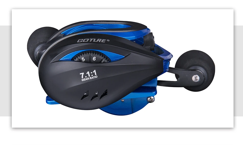 Carretel de Arremesso Carretel de Pesca 7 + 1 Goture Scotta Centrífugo Magnético Freio Duplo 8 kg Max Arraste bb 7.1:1 Alta Velocidade Isca Fundição 8 High Quality Esporte e Lazer