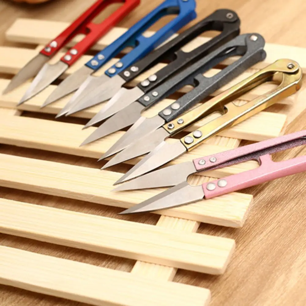 

1PCS Handheld Sewing Embroidery Thread Cutter Snips Scissors Fishing Craft Tools Multi-Purpose Handheld Cutter Scissors