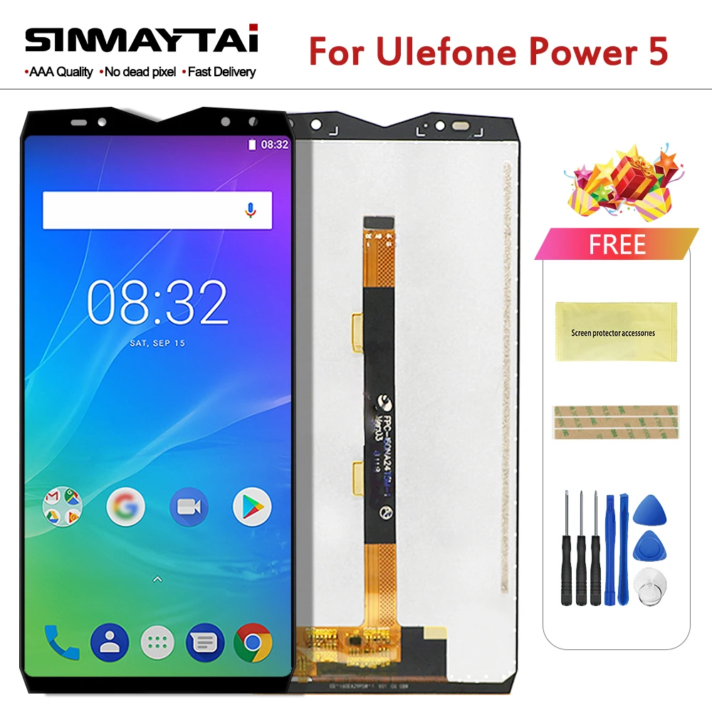 ЖК-дисплей 6 0 дюйма для Ulefone Power 5 сенсорный экран в сборе дигитайзер замена