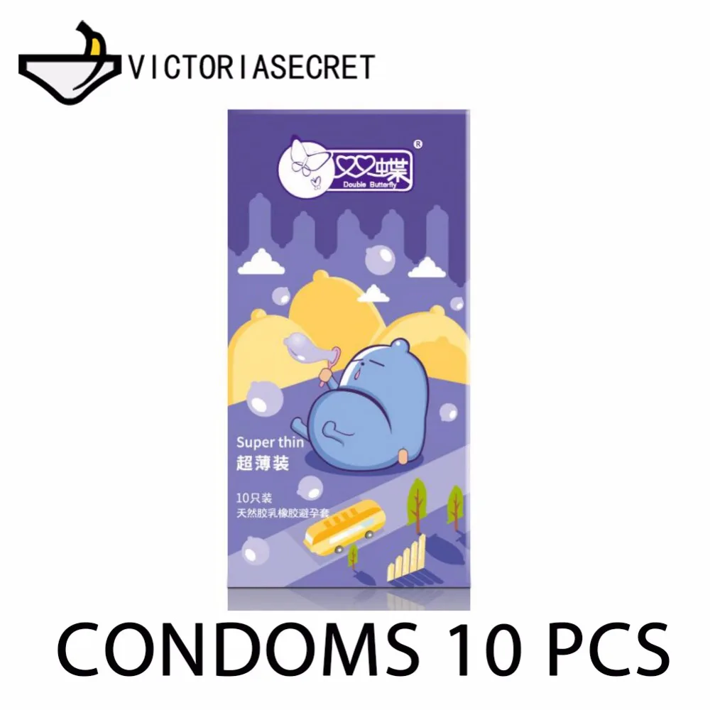 10 Pcs Slim Penis Condoms Slim Penis Sleeve Dick Condom For Men Sex Toys Erotic Adult Game Delay Cock Ring Dildo Sex Shop kondom