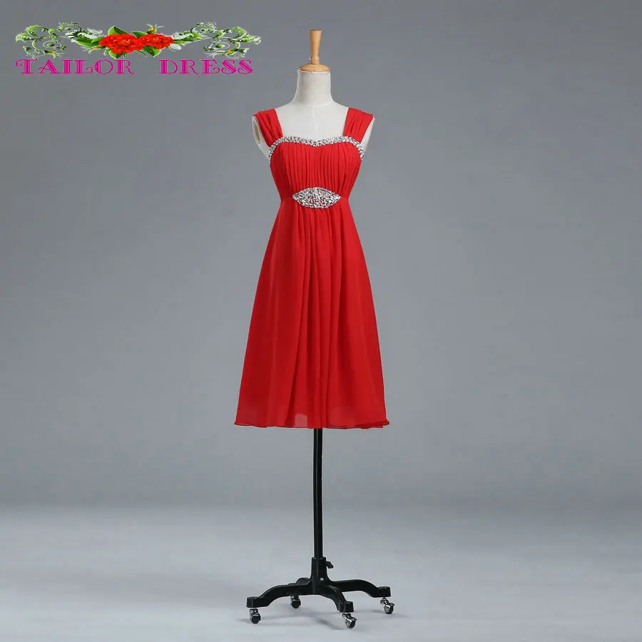 Red Maid of Honor Dresses for Girls