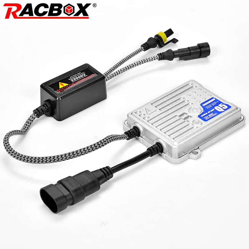 Ксеноновая HID лампа RACBOX 12 В 55 Вт AC тонкий балласт Быстрый Яркий быстрый запуск для