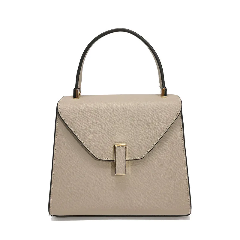 

The new fashion and simplicity in 2019with palm print, one shoulder and oblique straddle, hand-held cowhide Bag Girl