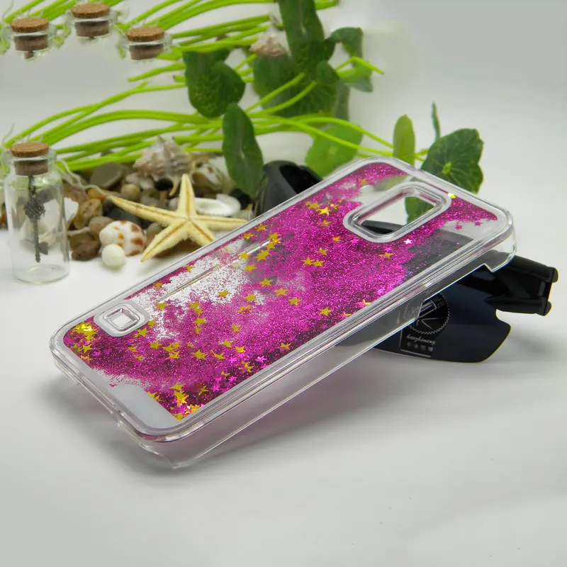 Блестящий цветной в виде плывучего песка звездообразный жидкий coque чехол для Samsung Galaxy S5 I9600 telefoon hoesjes capa чехол ярко-розовый - Цвет: hot pink