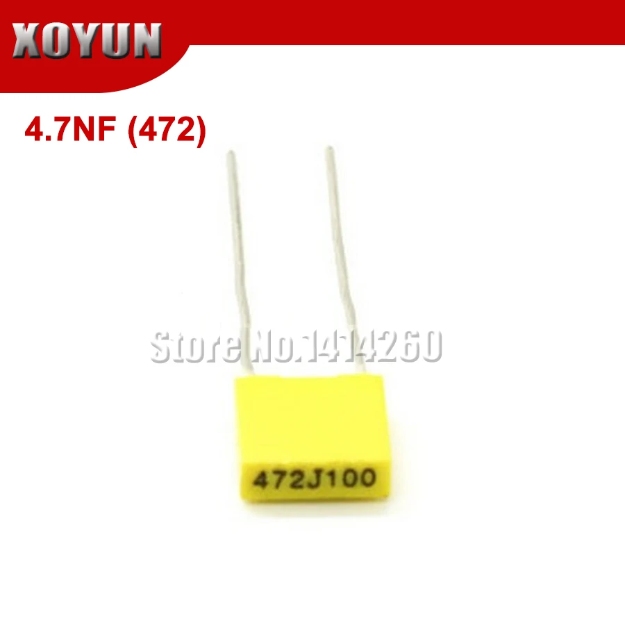20 шт. коррекционный конденсатор 4.7NF 472J 472J100 100 в 5 мм полипропиленовая защитная