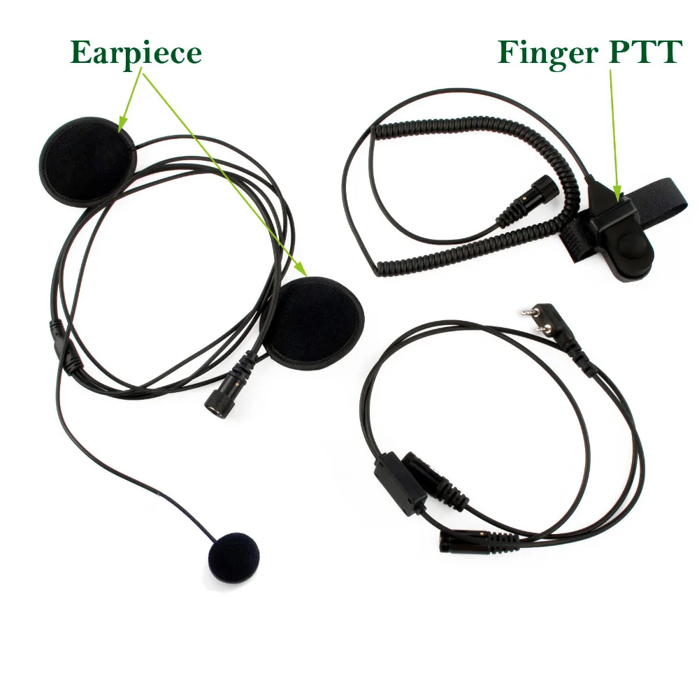 2.5mm Full face Close Motorcycle Helmet Headset Microphone PTT for Motorola Portable Radio Walkie Talkie T5428 TLKR T80 T6 T60 (3)