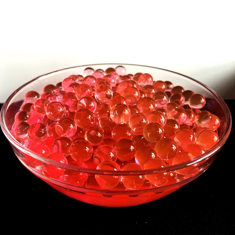 

2000Pcs/bag hydrogel Crystal Soil Beads Balls Growing Water balls gel Jelly Beads red Kids Toys Plant Cultivation Home Decor