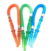 1 шт. растягивающийся пластиковый шланг кальяна с акриловой рукояткой трубка для кальяна курительная трубка для воды аксессуары