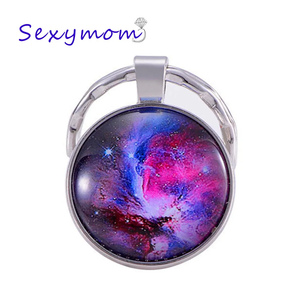 Sky Star Blue Earth Time Gem Mars брелок ювелирный галактика Вселенная, космос, планета Подарочная подвеска-брелок для друзей - Цвет: ZN020-2