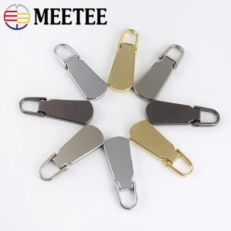 5Pcs Detachable 5 Metal Zipper Pullers For Zipper Sliders Head Zippers