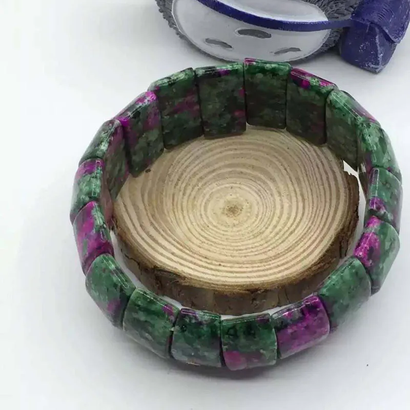 Natural and natural red emerald jade bracelet new models for men and