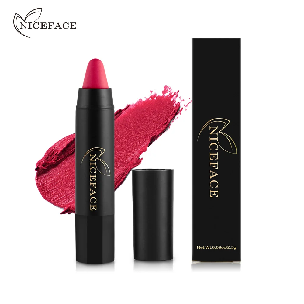 

Lipsticks 24 colors Fashion Portable Women Matte Lipstick Pen Waterproof Long-lasting Cosmetic Nude Lady Lip sticks Makeup TSLM1