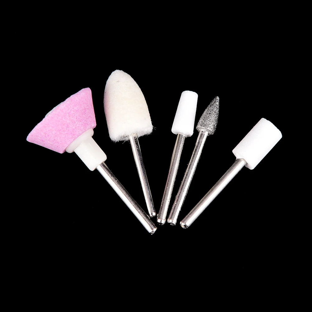 

5in1 Nail Files Salon Shaper Nail Art Care Tips Pen Style Electric Manicure Polisher Kit Nail Drill Buffers Tool