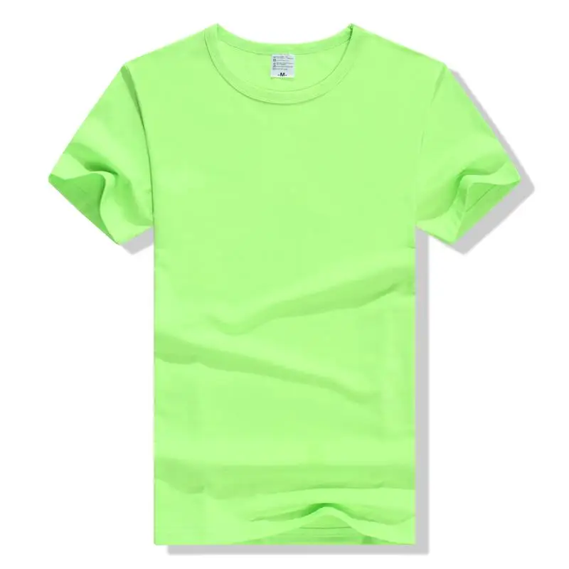Мужская футболка с логотипом на заказ, цифровая печать, индивидуальная одежда на заказ, летняя повседневная футболка для мужчин - Цвет: Fluorescent Green