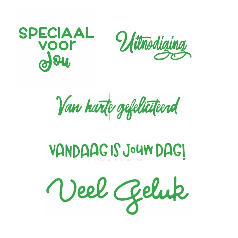

Dutch Creative Letters Shape Metal Cutting Dies Stencil Scrapbooking Embossing For Paper Card DIY Crafts Accessaries New 2019