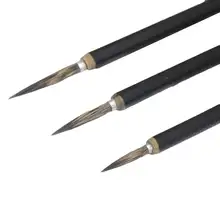 3 шт. черная ручка-крючок для китайской каллиграфии акриловая кислотная Кисть художественная ручка для рисования акварелью студенческие Обучающие канцелярские принадлежности