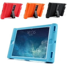 Unique Shockproof Soft Silicone Stand Case For Apple iPad 2 3 4 Protective Drop Proof Cover Home Children Kids Students