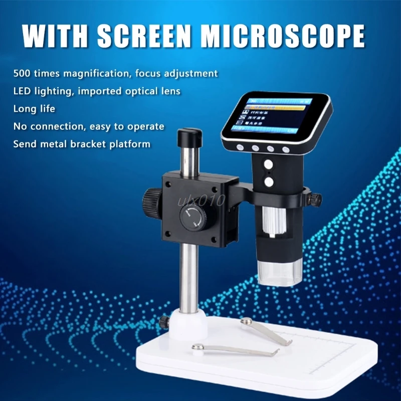 

Portable USB Digital Mobile Microscope LCD Screen Metal Stand Handheld Magnifier G03 Drop ship