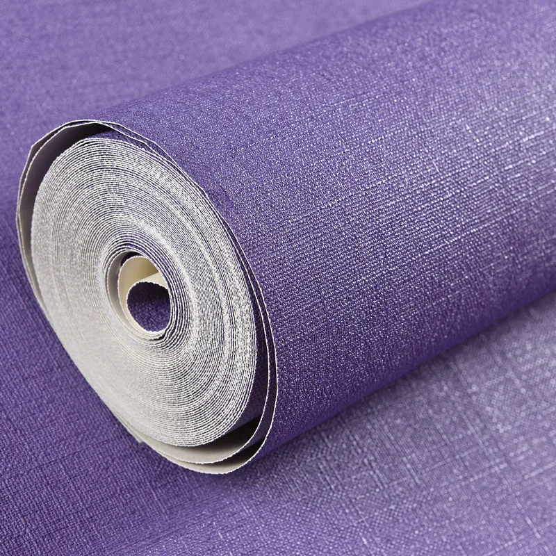 

Romantic Purple 3D Embossed Waterproof Vinyl Wallpaper For House Living Room Bedroom Wall Decor Paper Cloth Textured Wallpaper