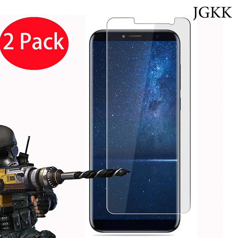 

JGKK 2Pcs For Cubot X18 X18 Plus High Clear Tempered Glass Transparent Screen Protector For Cubot X18 Plus Protective Glass Film
