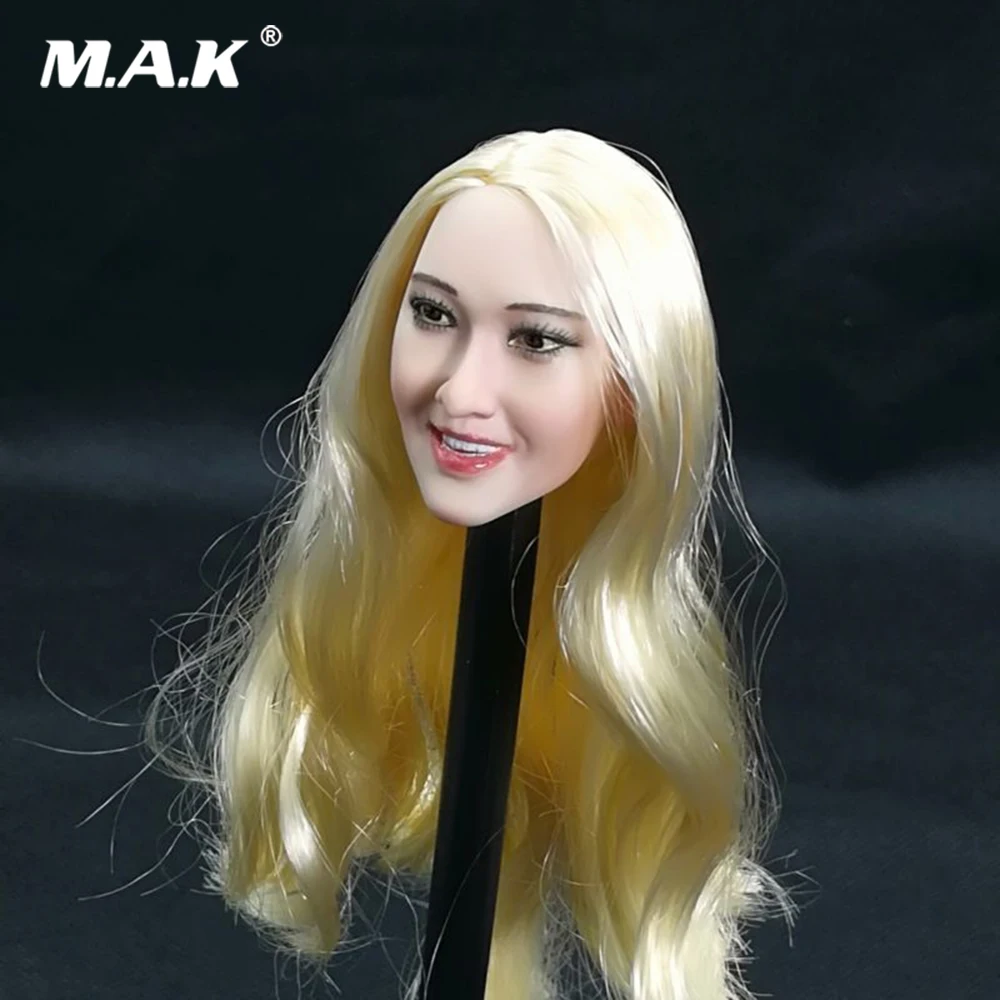 Фигурка в масштабе 1/6 аксессуар женская голова Резная Голова звезда США блонд