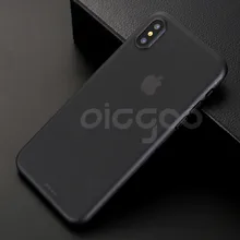 0.3mm Ultra Thin Full Cover Case For iPhone X Back Cases Slim Matte