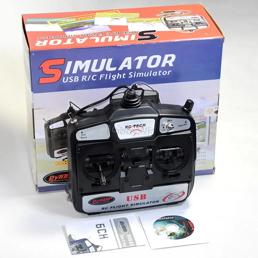 Dynam 6 Channel USB RC Flight Simulator 6CH Model Aircraft PC Game
