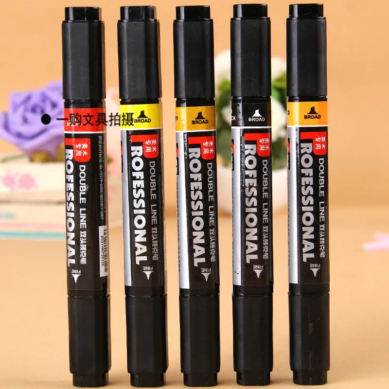 12 цветов Jin Wannian mark ручка креативный плакат двойной цвет рекламная ручка карандаш маркер G-0912A
