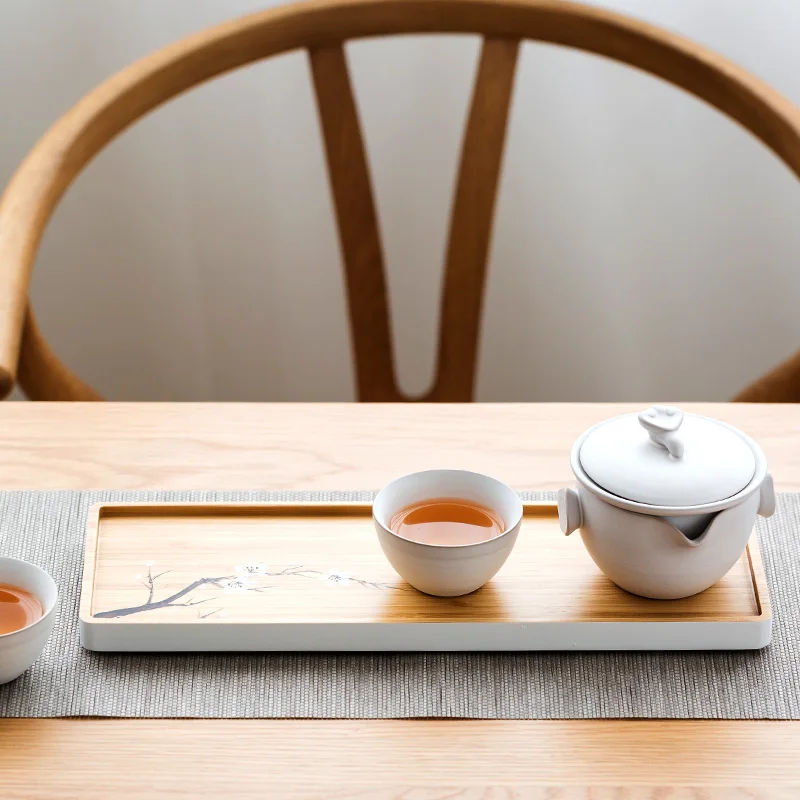 TANGPIN bamboo tea trays natural bamboo tea board kung fu tea tray table serving accessories