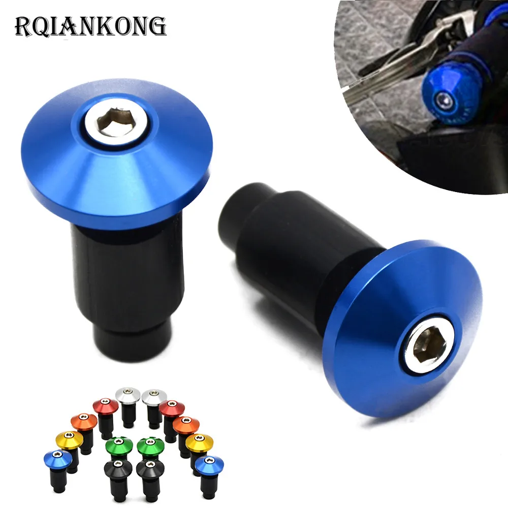 Universal 22mm 7/8 " Motorcycle Hand Bar End Grips End Caps For SUZUKI Bandit 650S DL1000 DL650 V-STROM