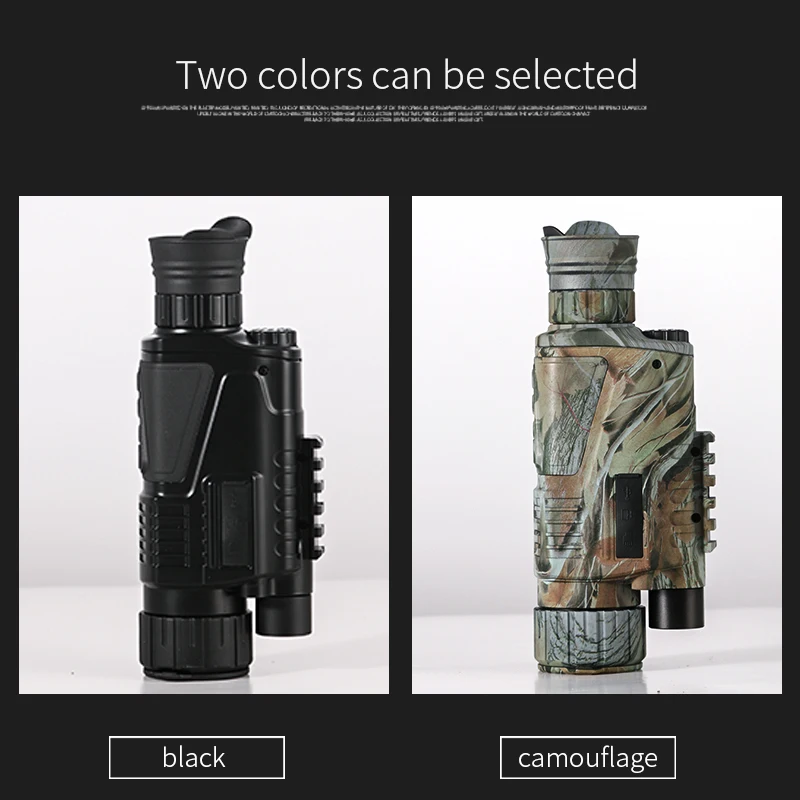 Handheld digital night vision scope 5x40 for hunting monocular video DVR
