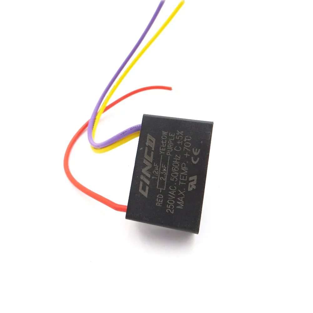 CBB61 1 2 мкФ 3 uF 250V провода электродвигатель работает конденсатор Электрический