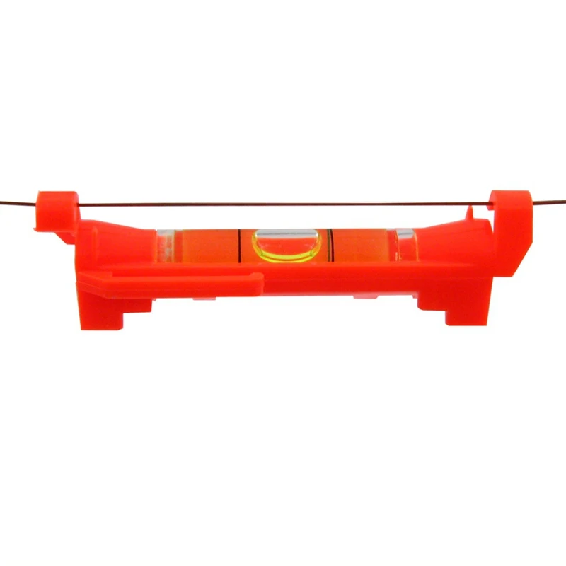HACCURY Mini bubble level Hanging line level Bubble Spirit level vial Red Yellow Color