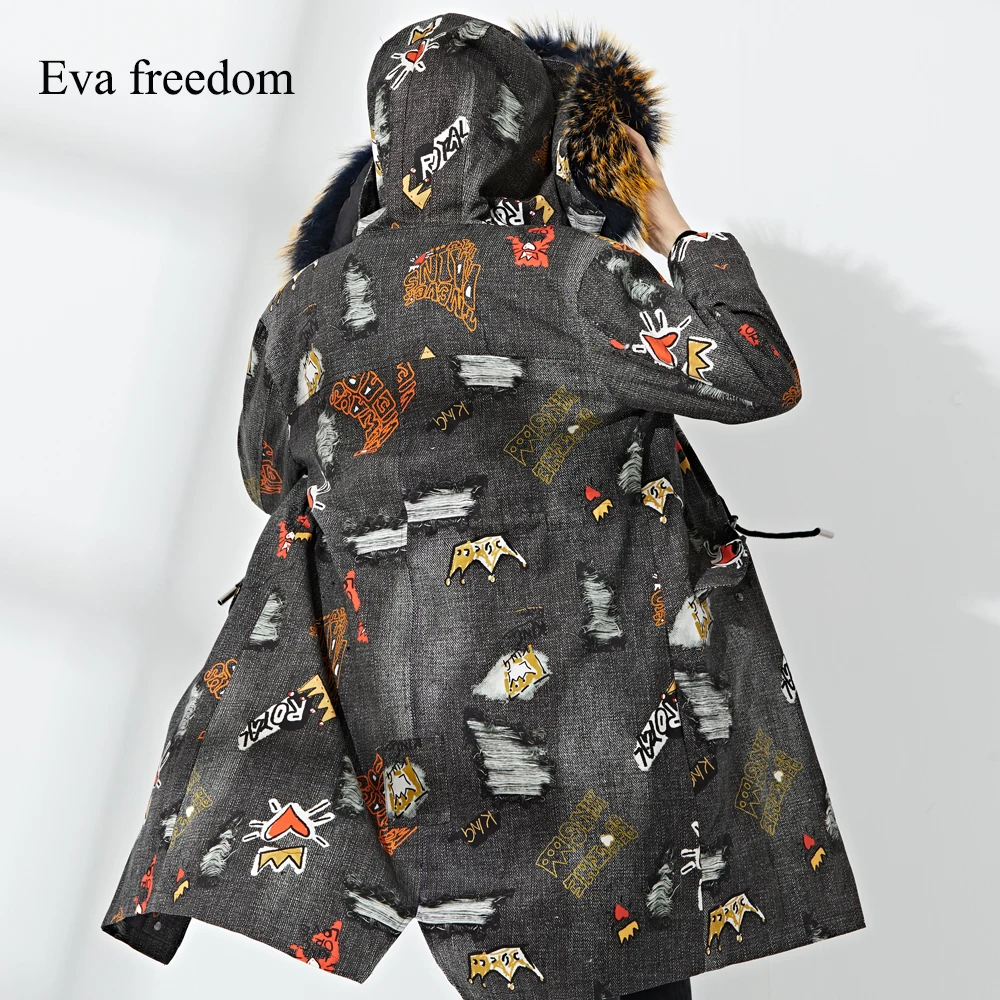 Outwear À D'hiver 2018 Col Vison Femmes Hiver Veste Capuchon Luxe Grand Parkas Manteau Doublure De Fourrure Long Amovible 6dzqUdC