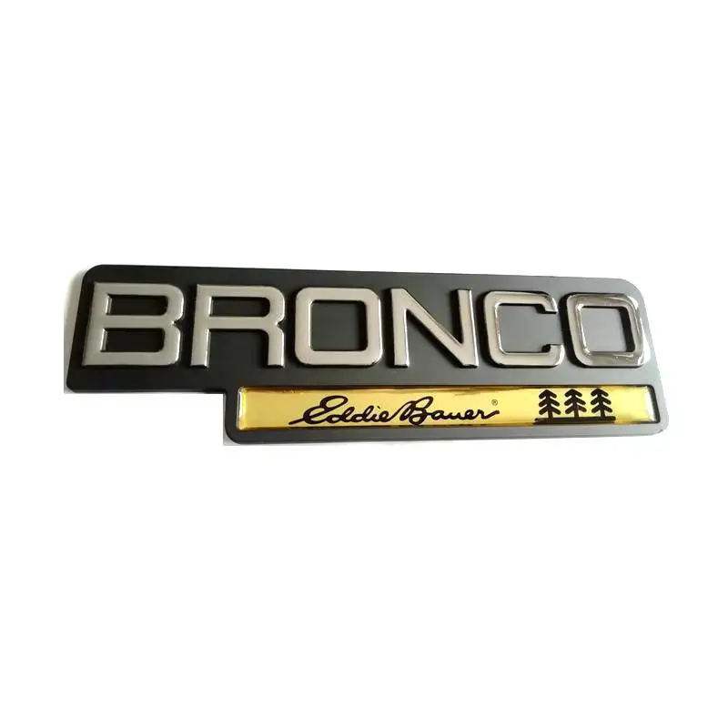 10pcsxFree Shipping ABS Plastic BRONCO Eddie Bauer Car Sticker Emblem Badge Embleme Emblema