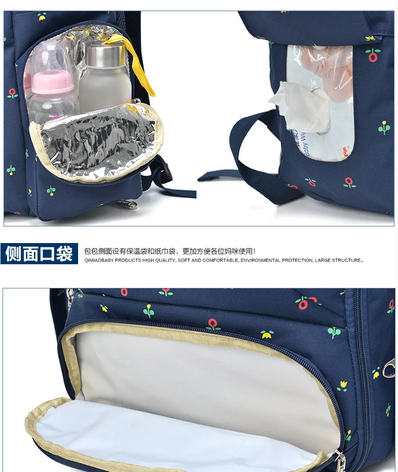 Fashion Mummy Diaper Bag Large Capacity Maternity Backpack Waterproof Travel Baby Stroller Bag For Mom Multifunctional Nappy Bag (32)