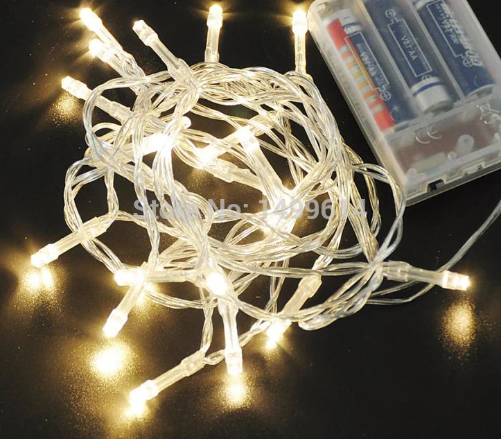 5M 50 LEDs Battery Powered led String Lights Xmas Garland Xmas Wedding Christmas Party Holiday ...