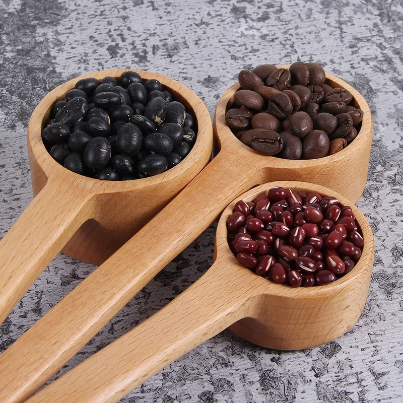 ABLA длинная ручка натуральная деревянная Ложка деревянная посуда кухонная ложка для супа Черпак совок для дома ресторана