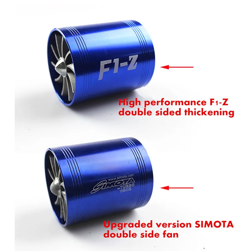 RASTP F1-Z/SIMOTA двойная турбина турбонагнетатель воздуха впускной газ топлива заставка вентилятор автомобиля супер зарядное устройство турбонатор вентилятор RS3-TUR007