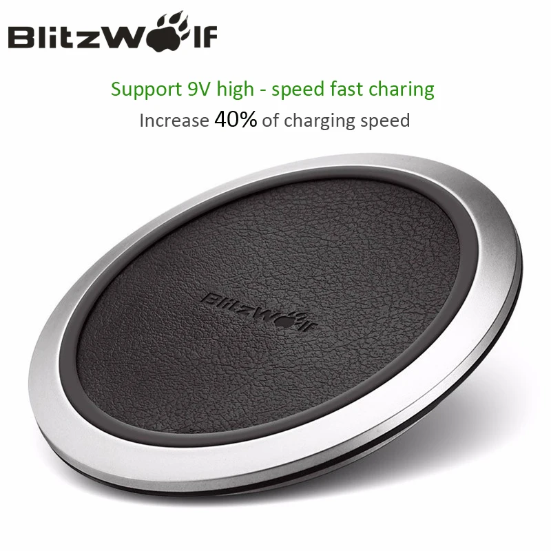 imágenes para BlitzWolf Qi Inalámbrica Cargador de Escritorio Cargador de Teléfono Móvil 9 V Rápido, placa de Carga Para Samsung S6 S7 Borde Teléfonos Inteligentes cargadores imágenes para BlitzWolf Qi Inalámbrica Cargador de Escritorio Cargador de Teléfono Móvil 9 V Rápido, placa de Carga Para Samsung S6 S7 Borde Teléfonos Inteligentes cargadores