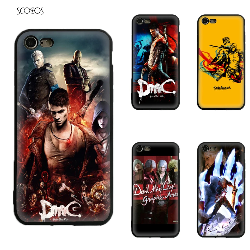 

SCOZOS Devil May Cry Dmc Silicone Tpu Phone Case Soft Cover For Iphone 5 5S Se 6 7 8 6S Plus 7 Plus 8 Plus X Xr Xs Max