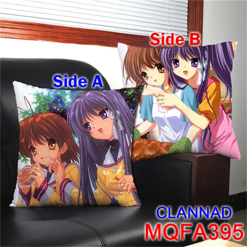 Новинка года пользовательские Clannad Декоративные подушки 45x45 см мягкие квадратный две стороны печатных Подушки детские для Clannad аниме Вентиляторы подарки