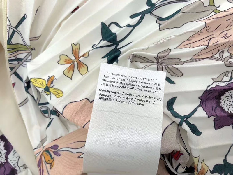 As Plissée Imprimé Supérieure Plissé Pour Automne Date Pics Printemps Jupes Rétro Qualité Femmes Longue Maxi Jupe Floral Dames a6XwqR