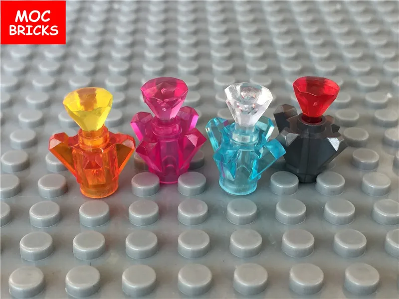 100 шт./партия кубики Moc самодельные духи транс-Лайт рок 1x1 кристалл 4 Точка драгоценность 11127 развивающие строительные блоки игрушки детские подарки
