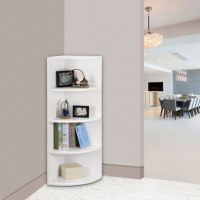 Online shop langria 5 tier modulare ecke regal bücherregal regale ...